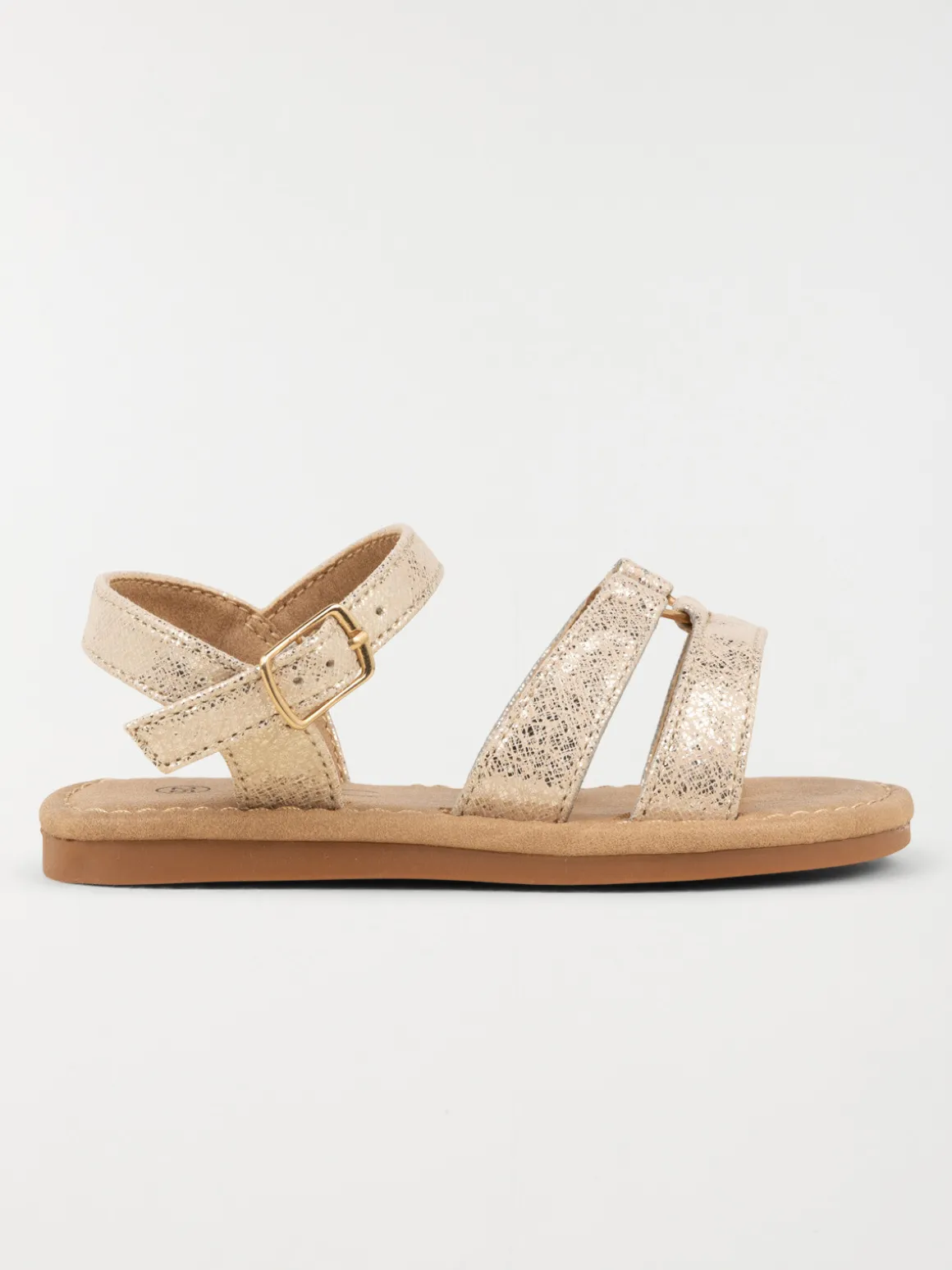 Sandales dorées coeur fille (24-30)