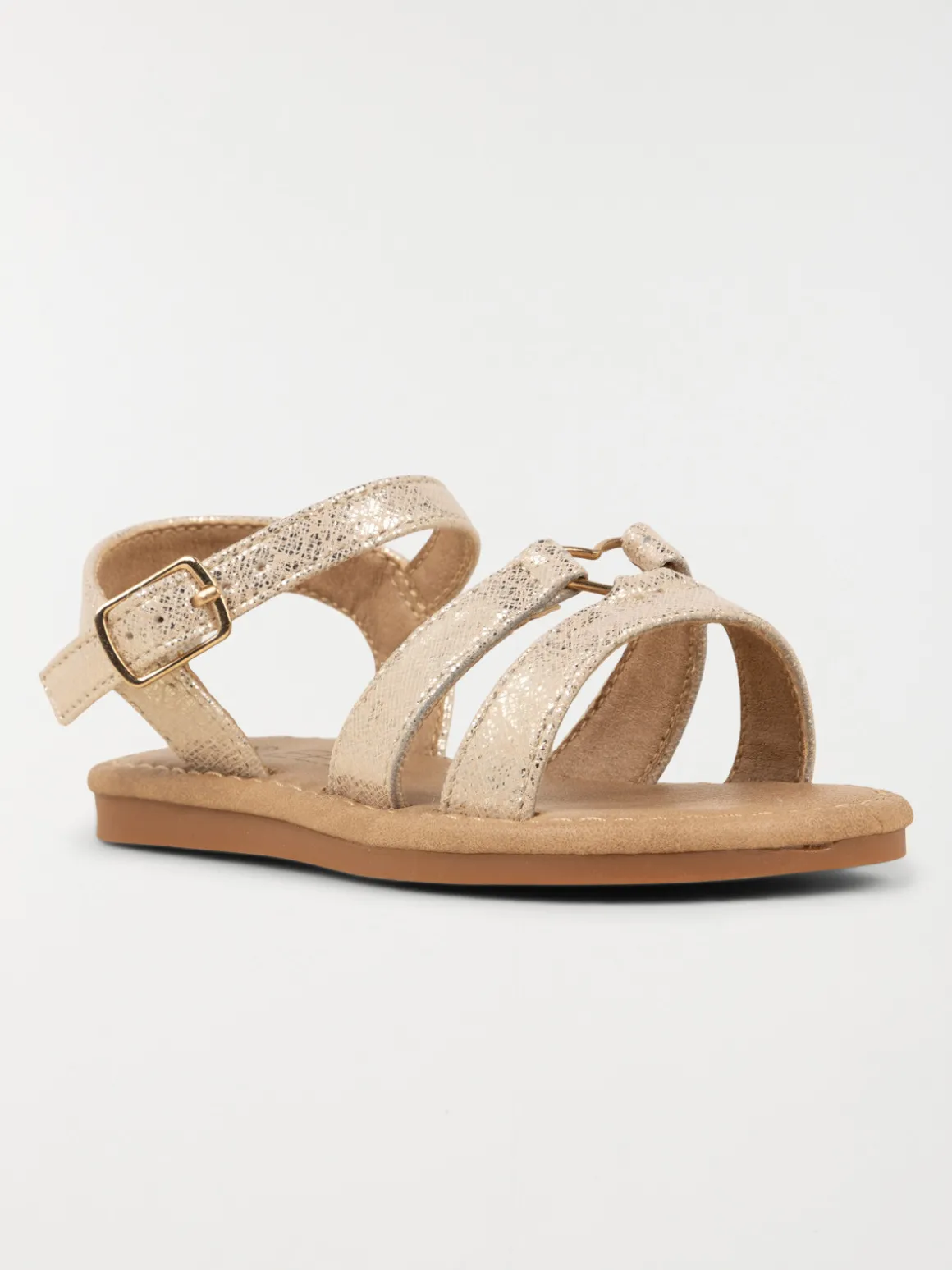 Sandales dorées coeur fille (24-30)