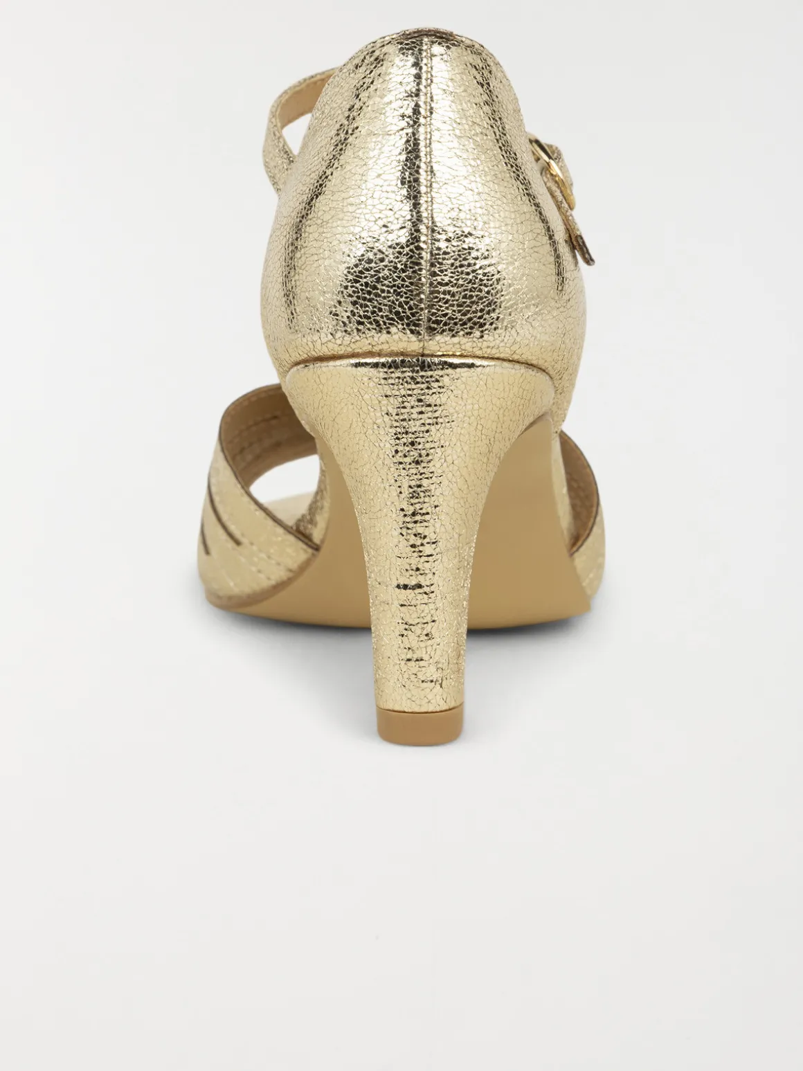 Sandales dorées talon haut femme (36-41)
