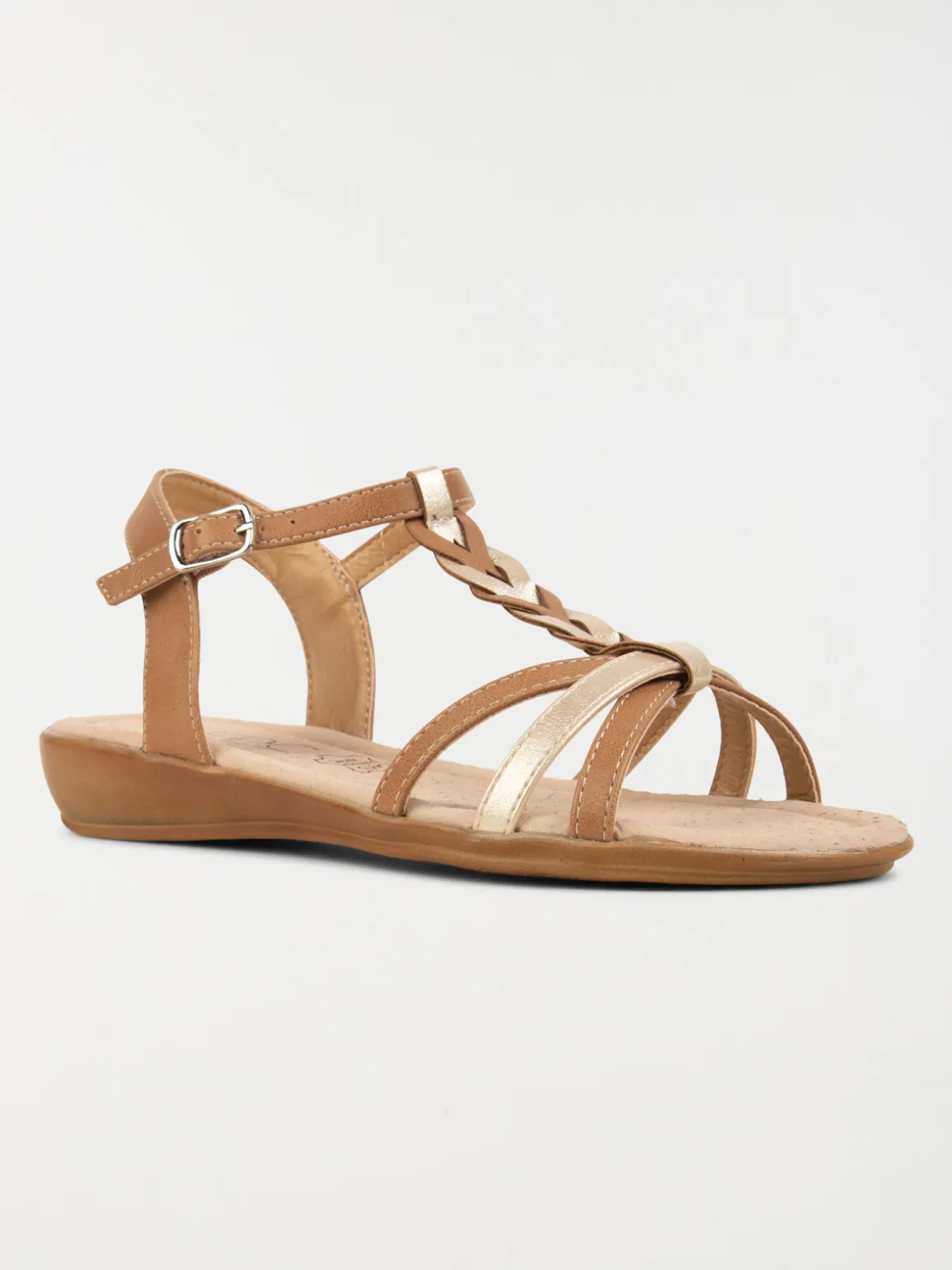 Sandales femme bride tressée (36-41)
