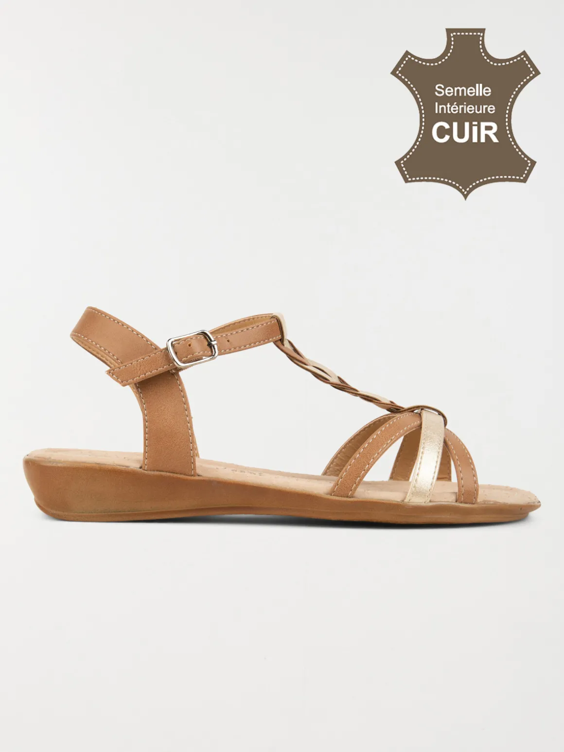 Sandales femme bride tressée (36-41)