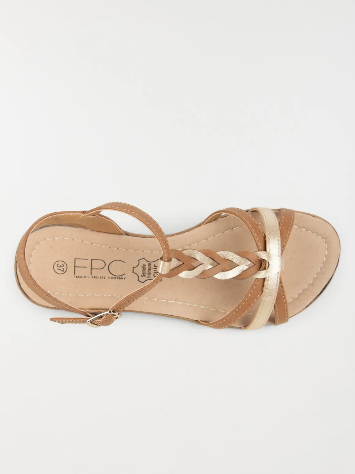 Sandales femme bride tressée (36-41)