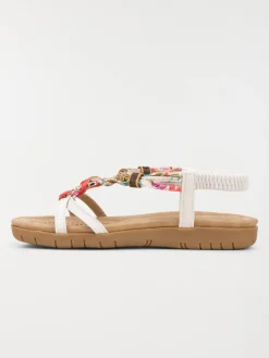 Sandales femme brides fleuries (36-41)
