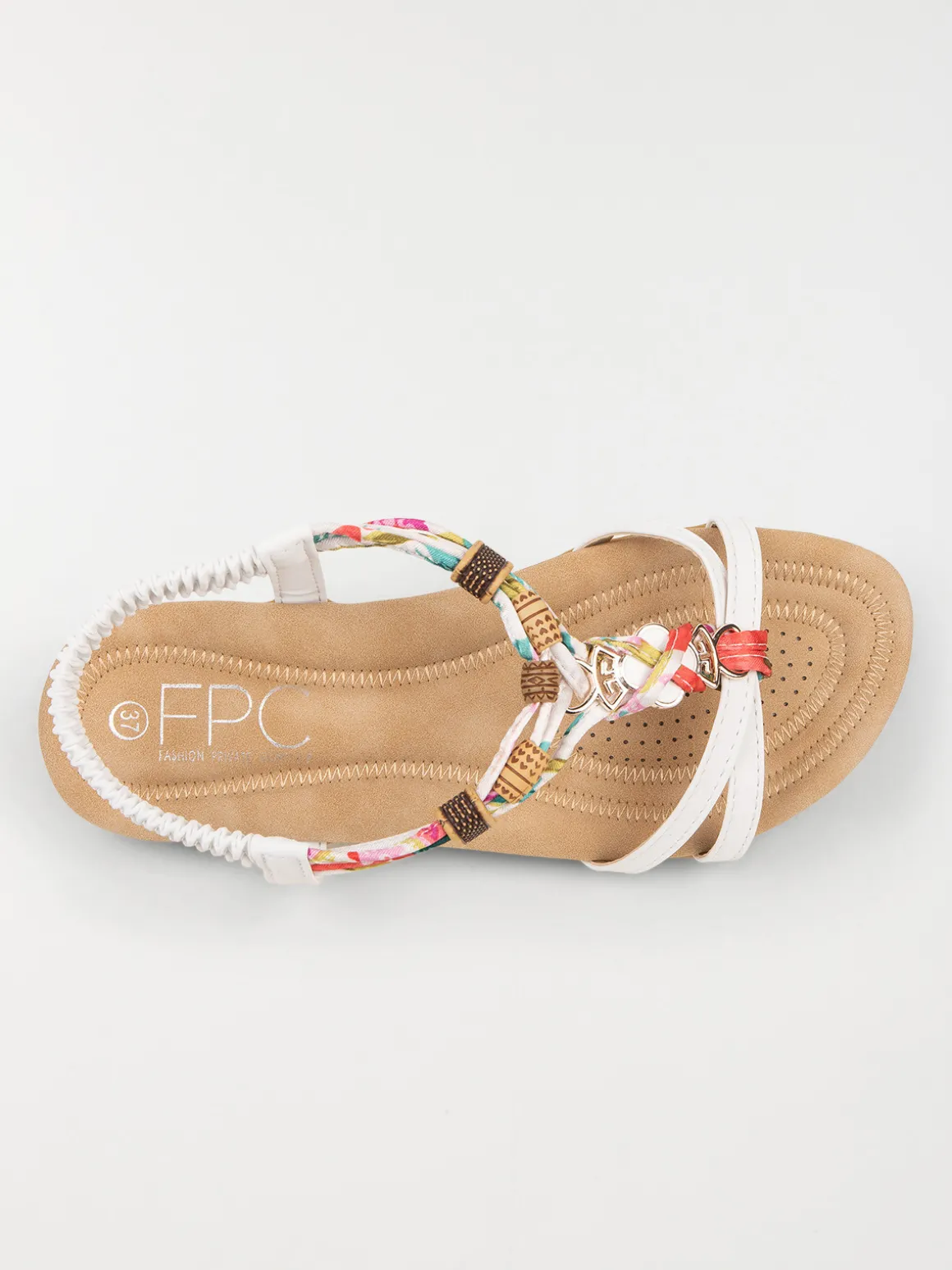 Sandales femme brides fleuries (36-41)