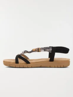 Sandales femme brides imprimées (36-41)