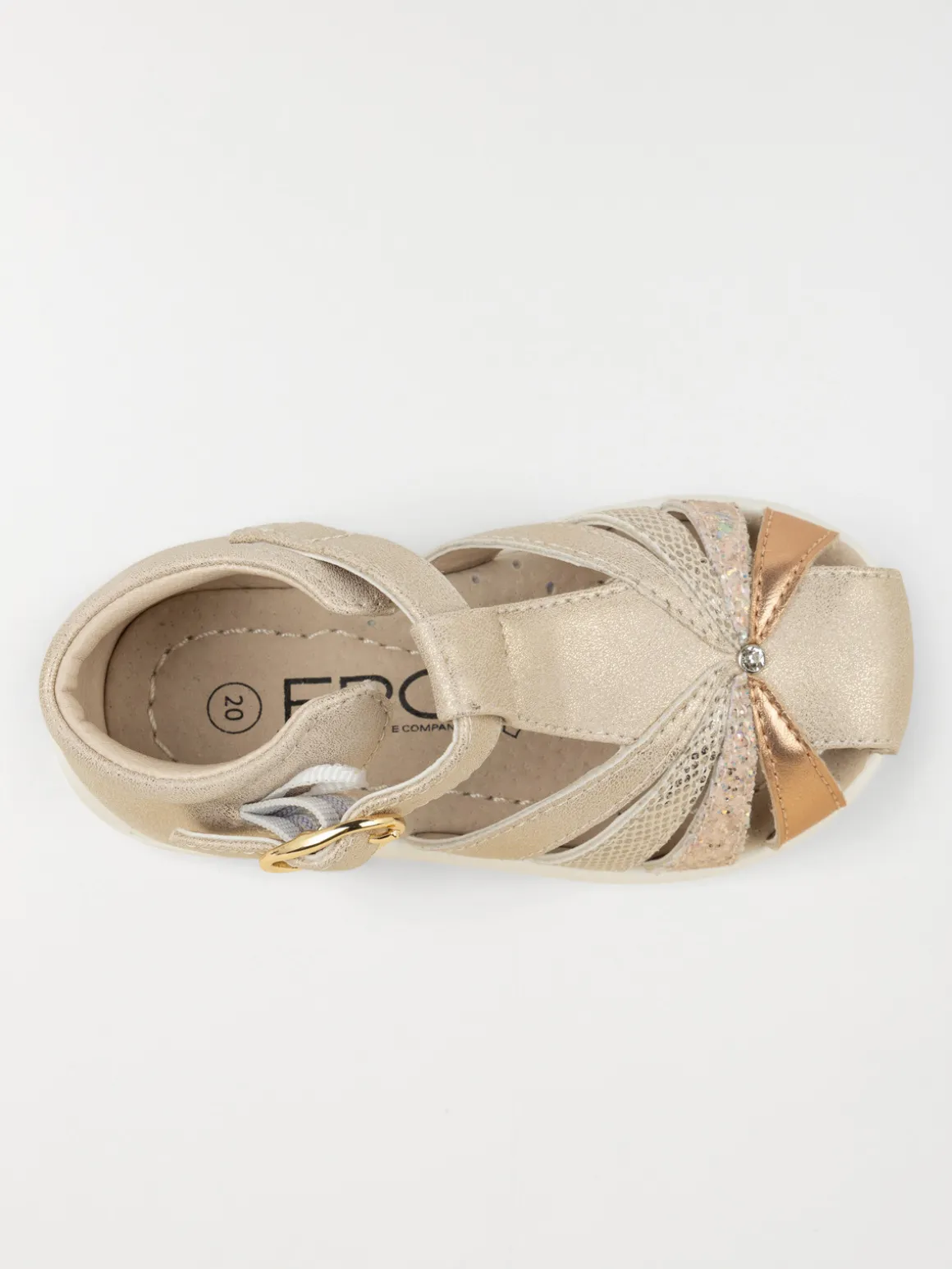 Sandales fille à boucle dorées (18-23)
