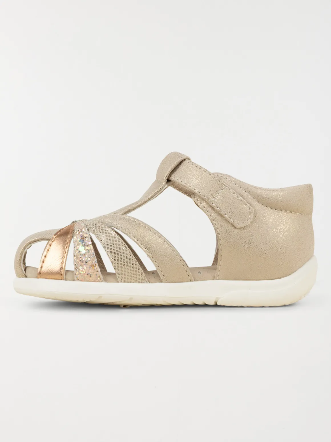 Sandales fille à boucle dorées (18-23)