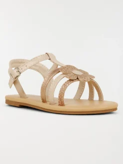 Sandales fleur pailletée fille (24-30)