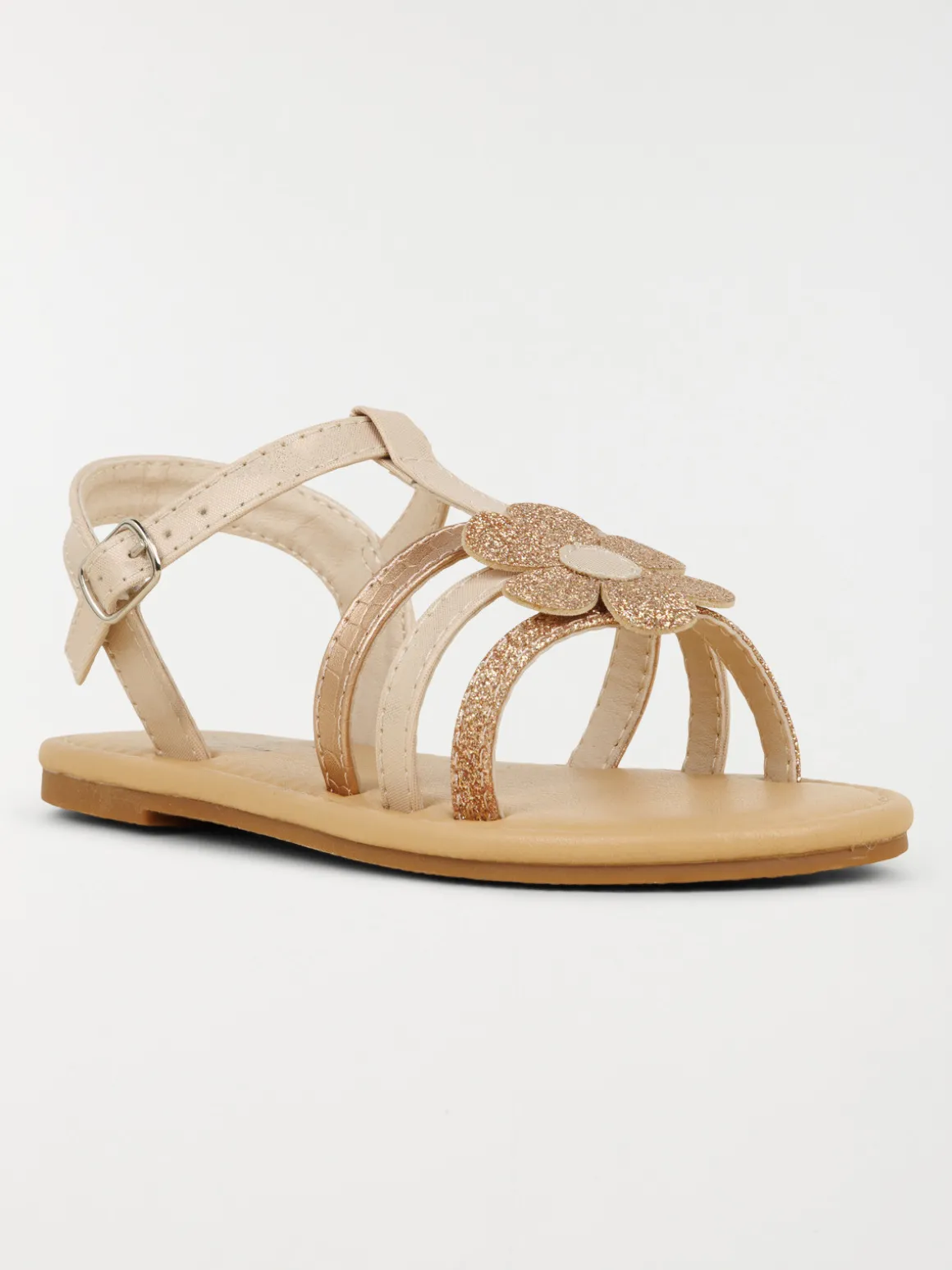 Sandales fleur pailletée fille (24-30)