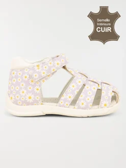 Sandales fleuries fille (18-23)