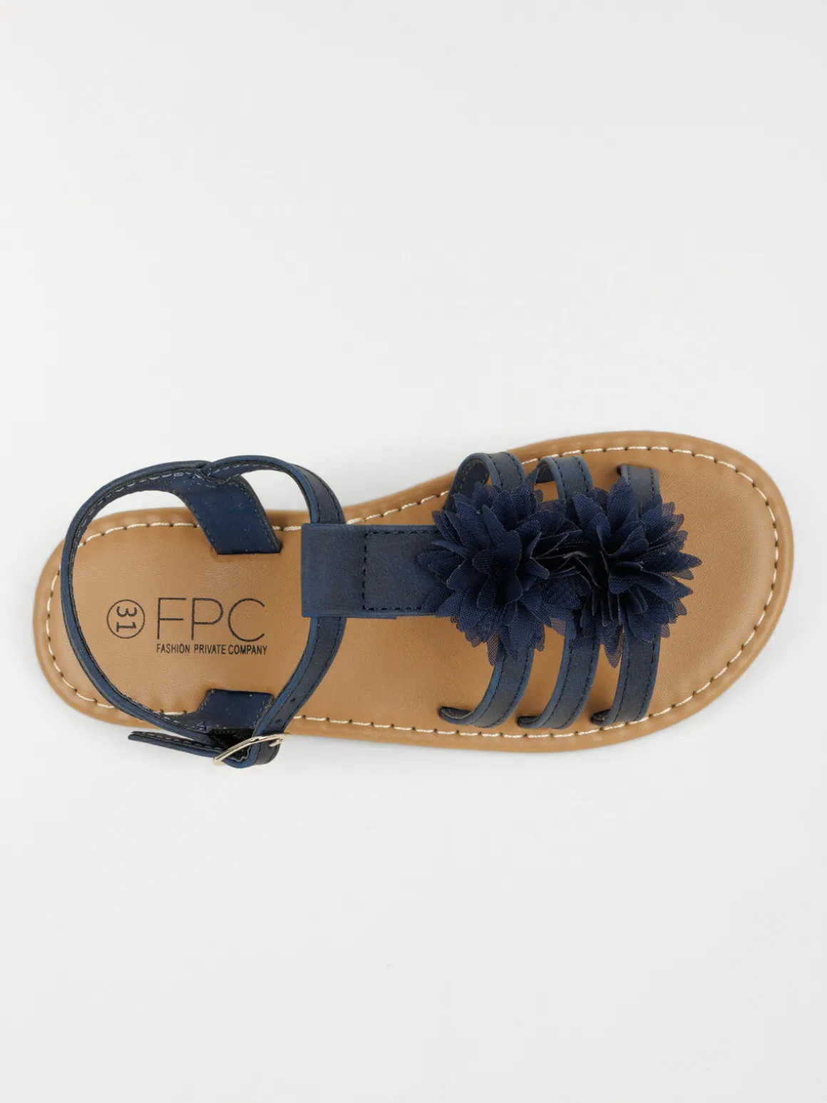 Sandales fleurs tissus fille (24-30)