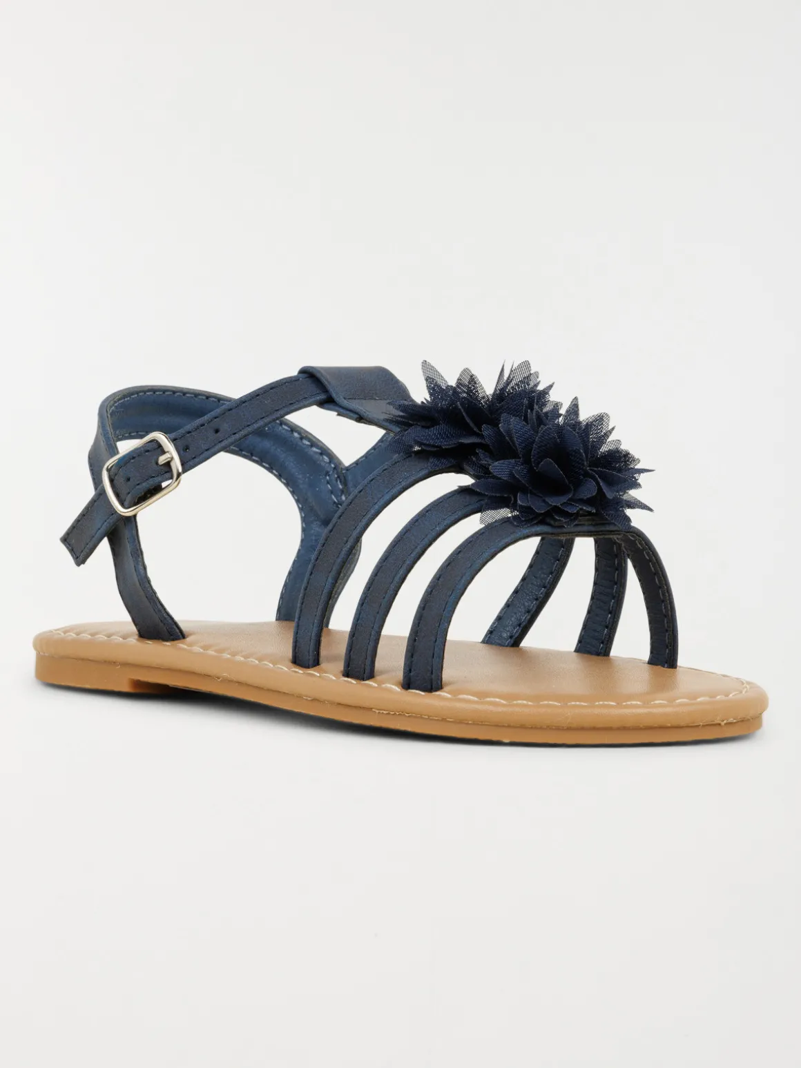 Sandales fleurs tissus fille (24-30)