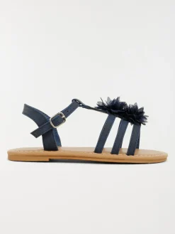 Sandales fleurs tissus fille (31-36)