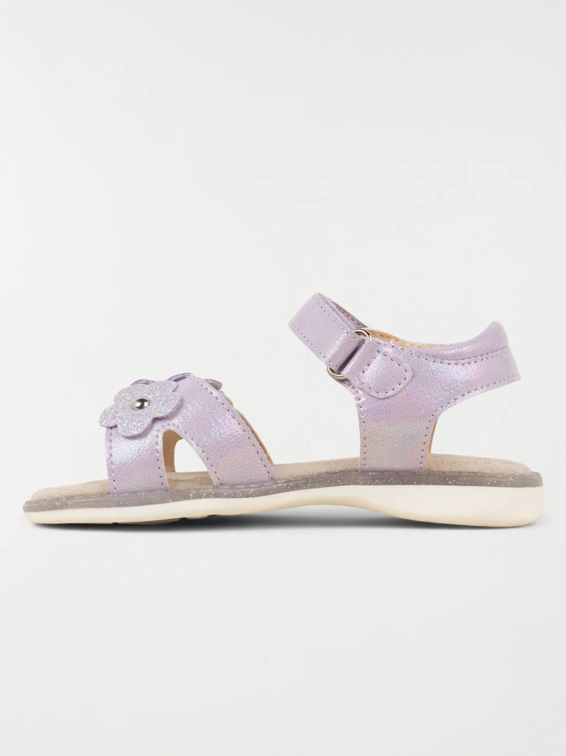 Sandales lilas fleurs fille (24-30)