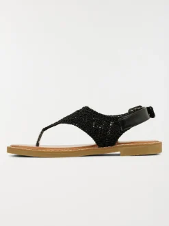 Sandales macramé plates femme (36-41)