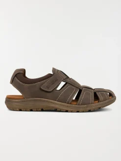 Sandales marrons scratchs homme (40-45)