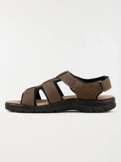 Sandales marrons scratchs homme (40-45)