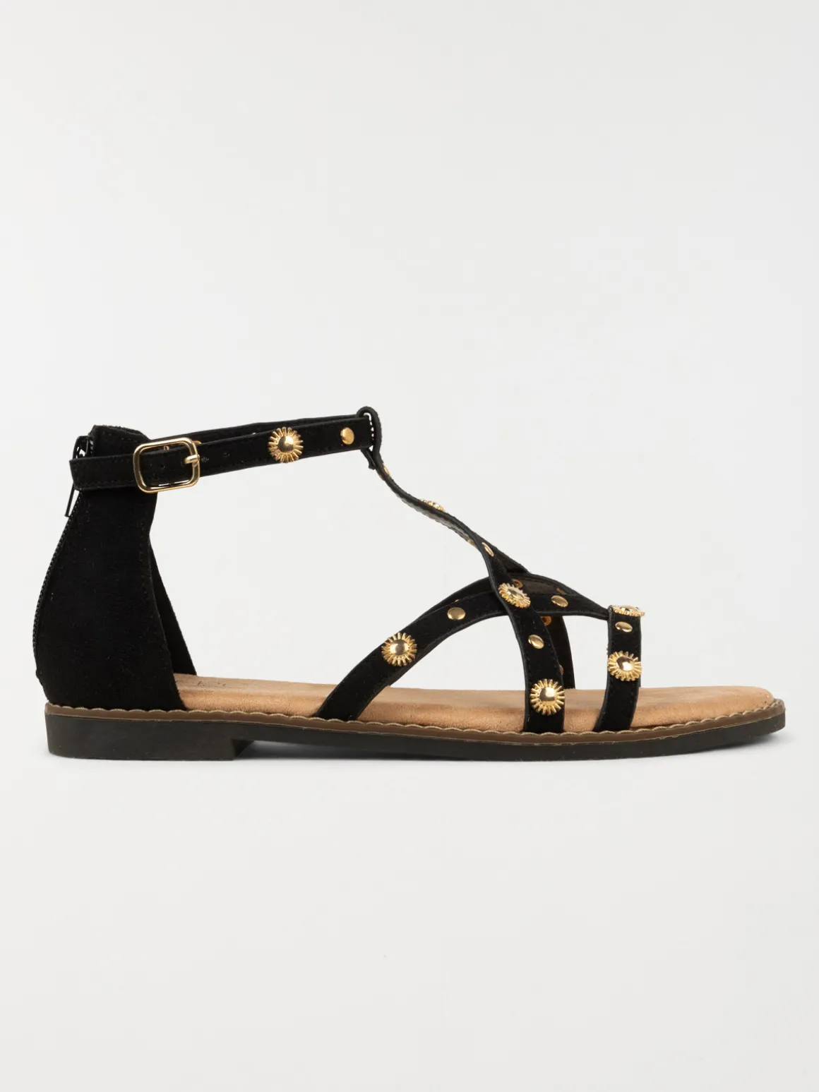 Sandales montantes noires femme (36-41)