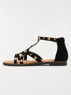 Sandales montantes noires femme (36-41)