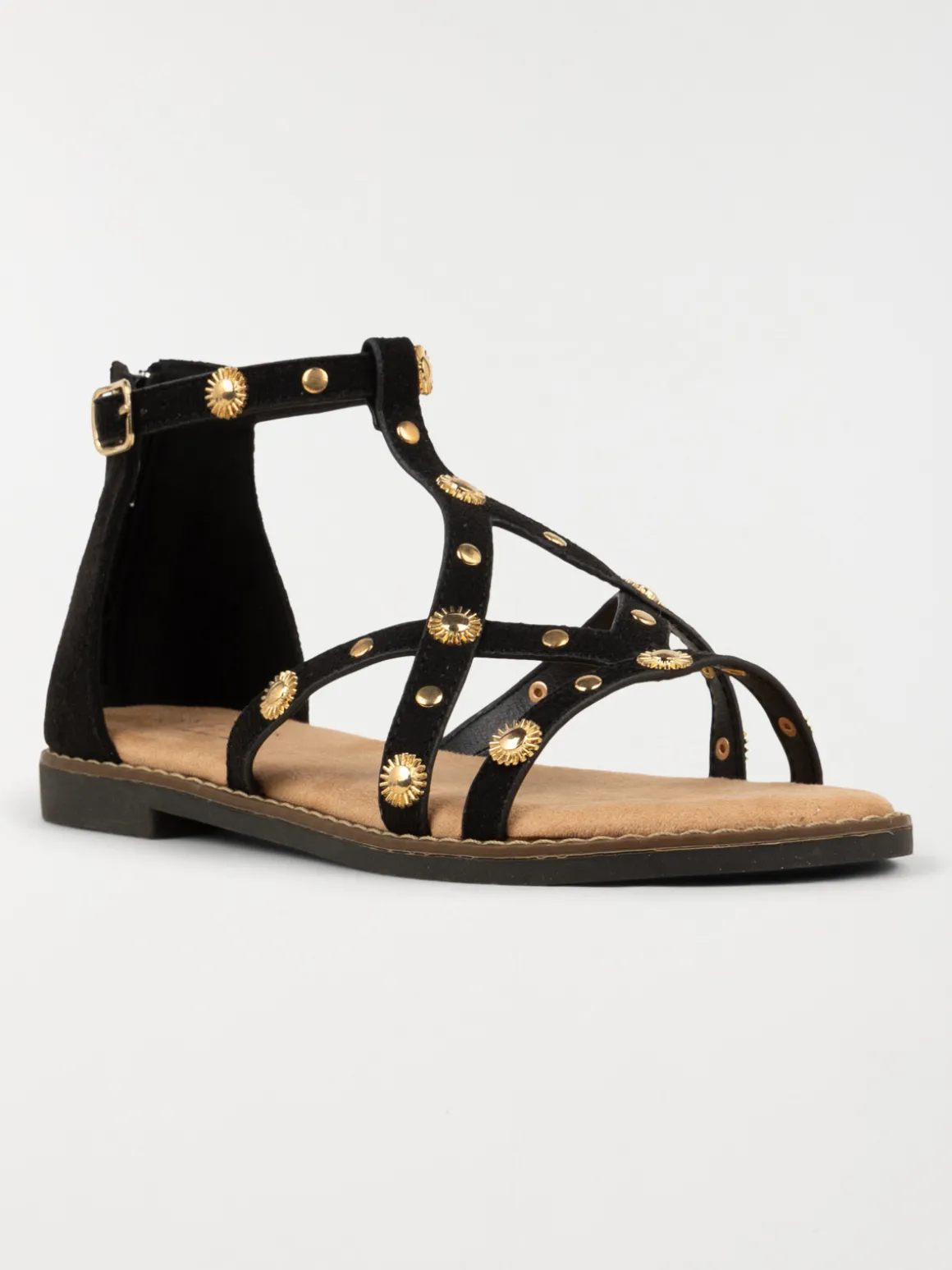 Sandales montantes noires femme (36-41)