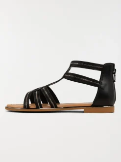Sandales montantes strass femme (36-41)