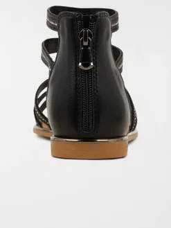 Sandales montantes strass femme (36-41)