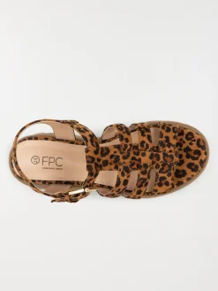 Sandales motif léopard femme (36-41)