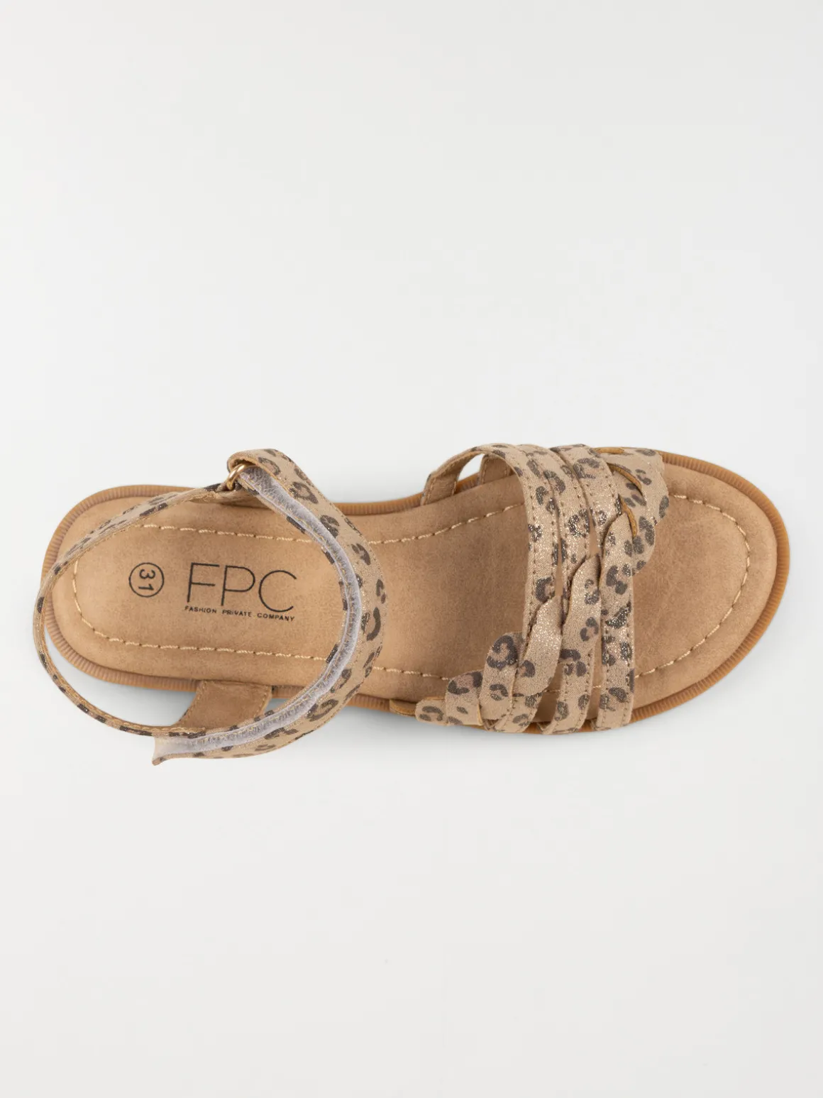 Sandales motif léopard fille (24-30)