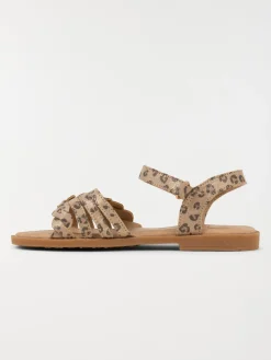 Sandales motif léopard fille (31-36)