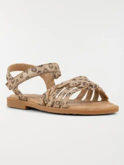 Sandales motif léopard fille (31-36)