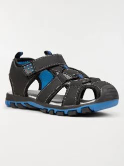 Sandales noires scratch garçon (24-30)