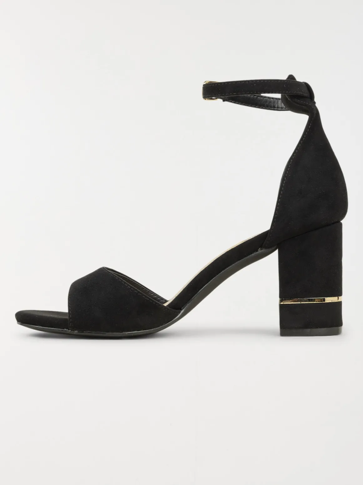 Sandales noires talon haut femme (36-41)