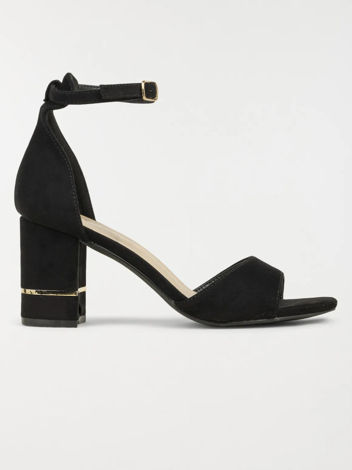 Sandales noires talon haut femme (36-41)