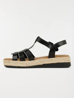 Sandales plateformes femme noir (36-41)