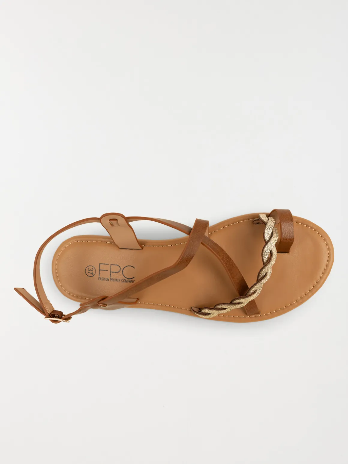 Sandales plates bicolores femme (36-41)