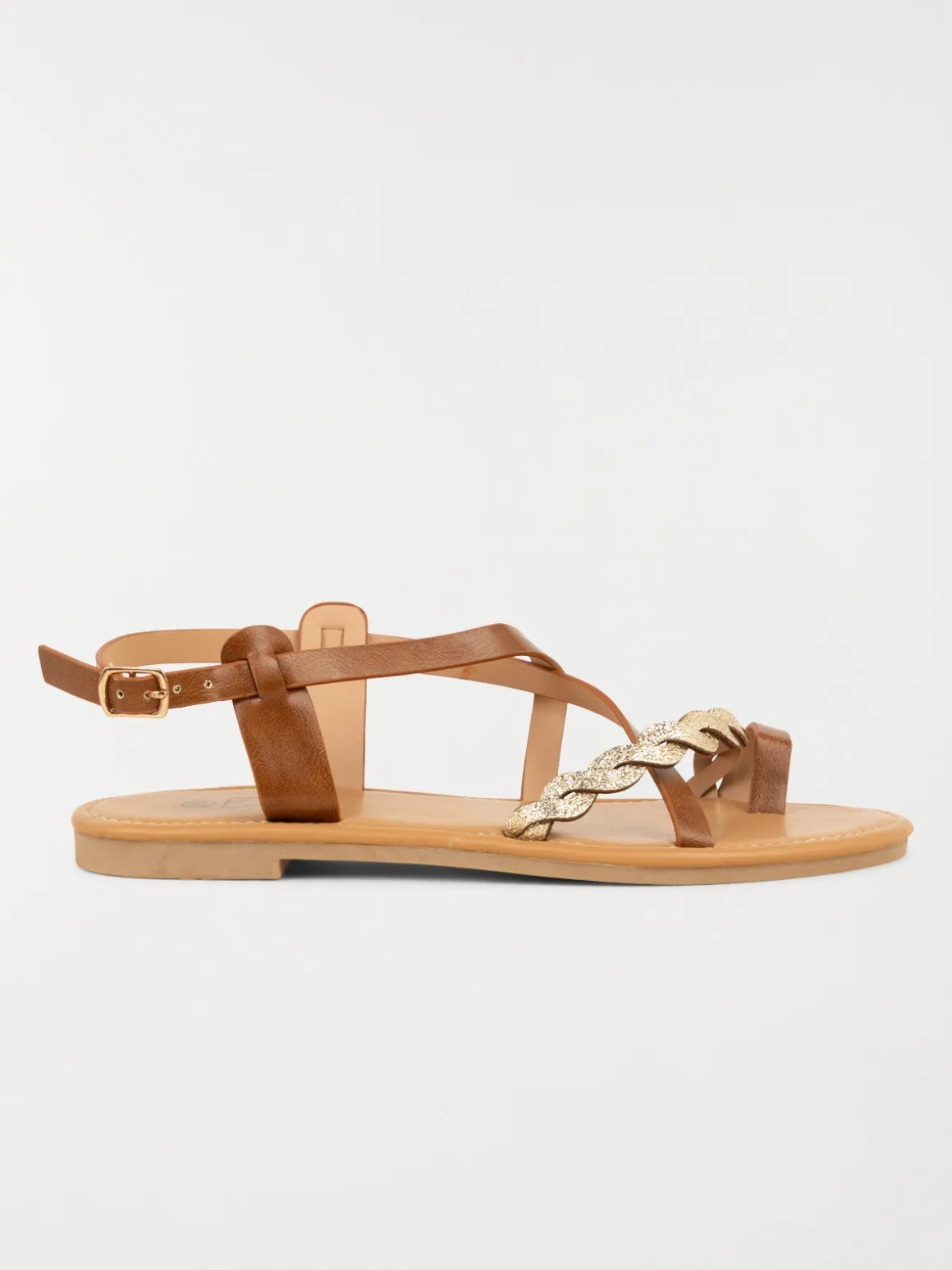 Sandales plates bicolores femme (36-41)