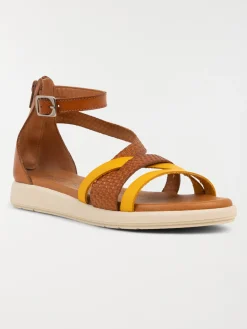 Sandales plates bicolores femme (36-41)