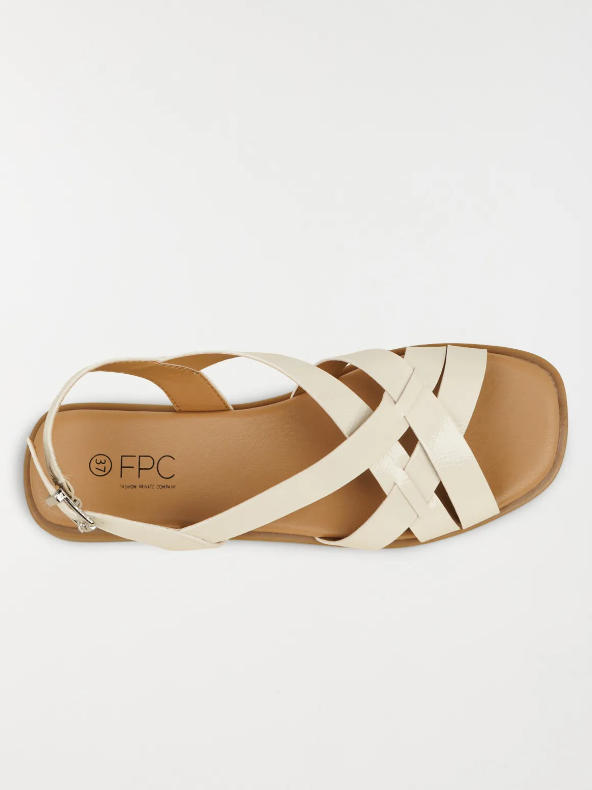 Sandales plates femme blanc (36-41)