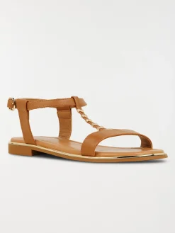 Sandales plates femme marron (36-41)