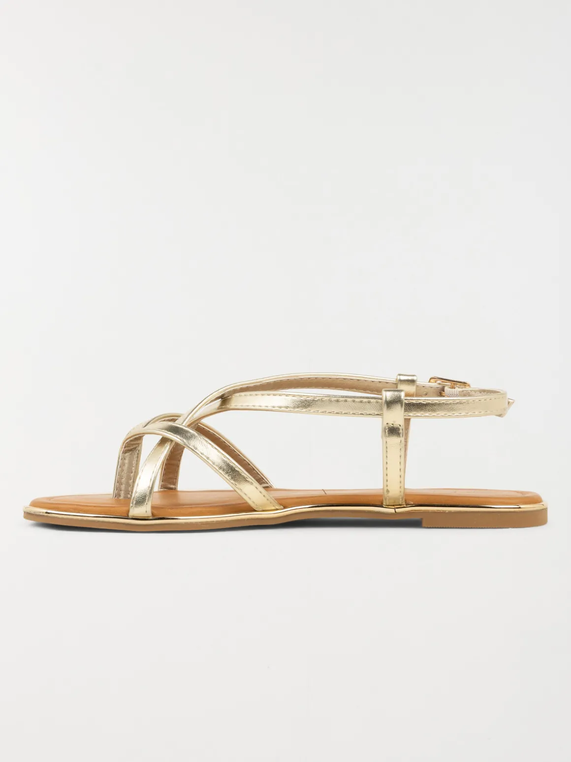 Sandales plates femme or (36-41)