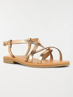 Sandales roses dorées femme (36-41)