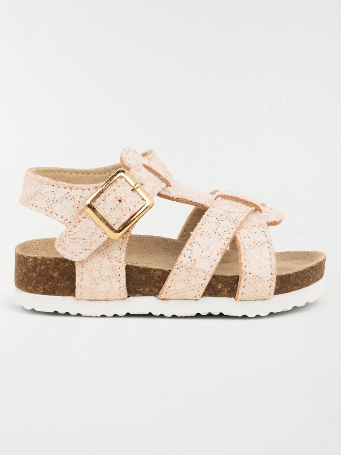 Sandales roses fleurs fille (20-23)