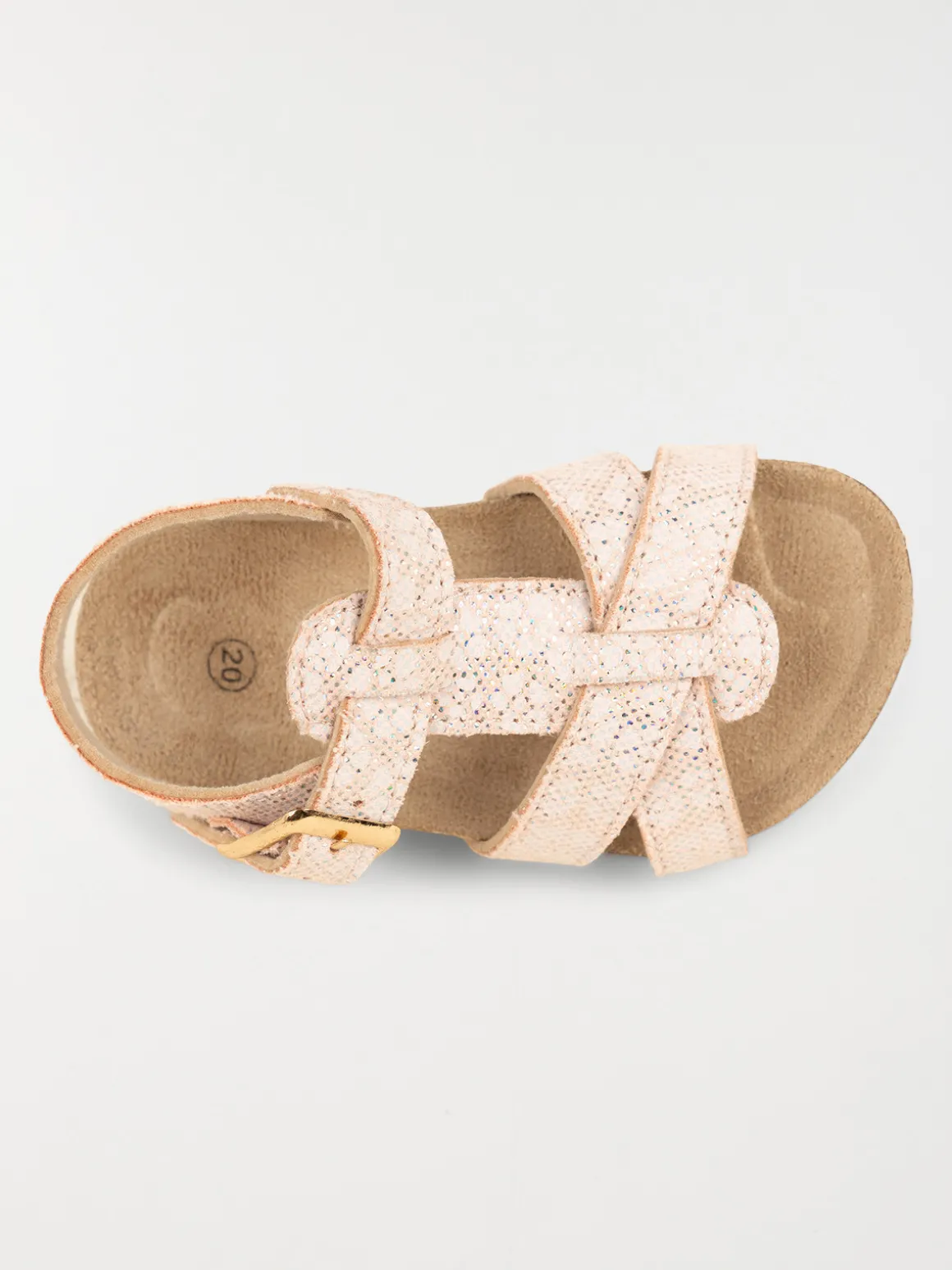 Sandales roses fleurs fille (20-23)