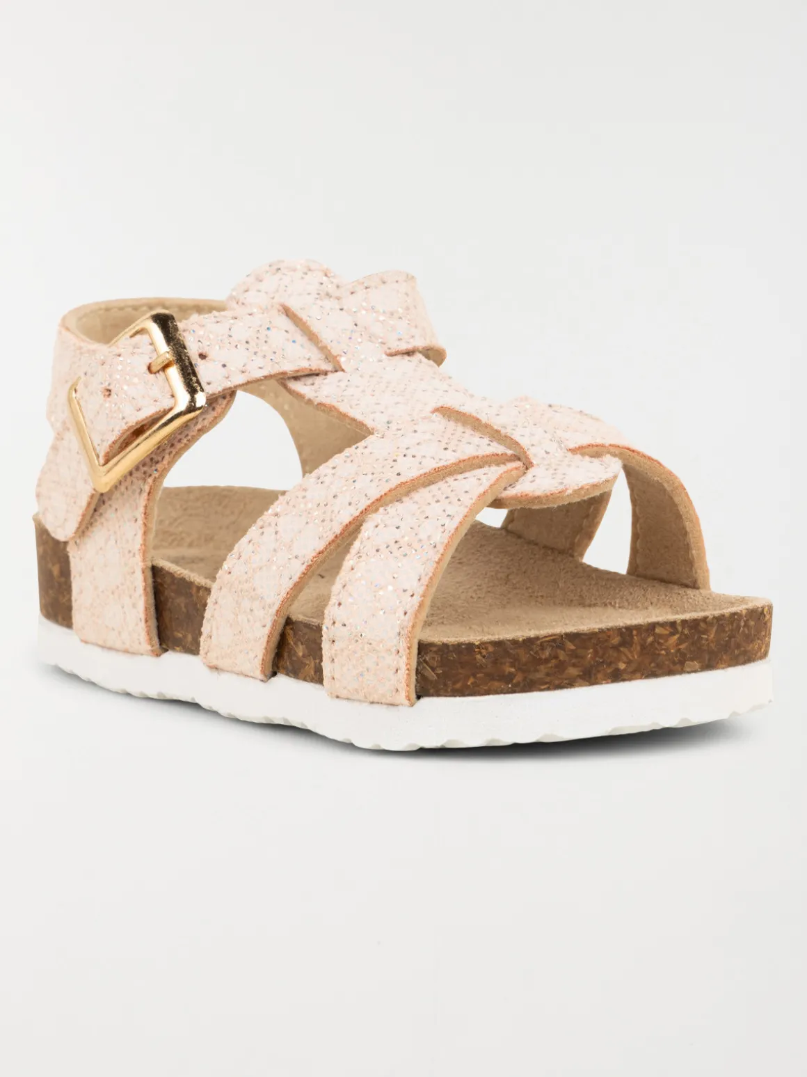 Sandales roses fleurs fille (20-23)