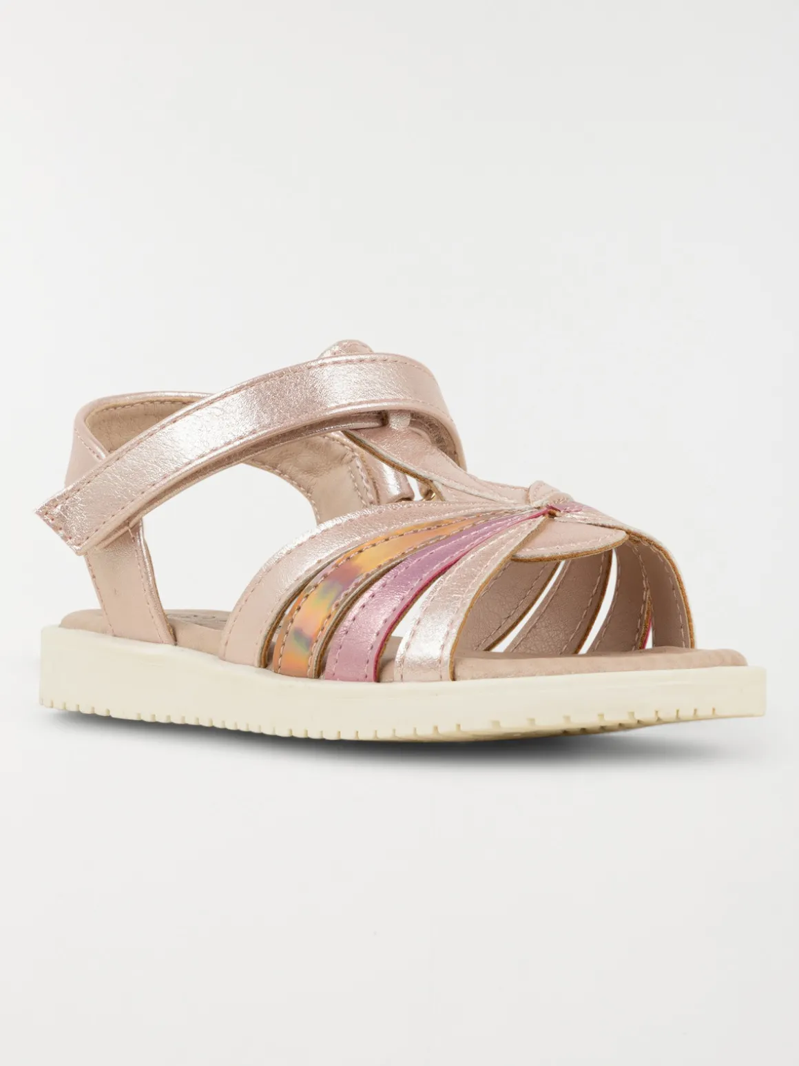 Sandales roses irisées fille (24-30)