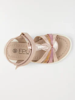 Sandales roses irisées fille (24-30)