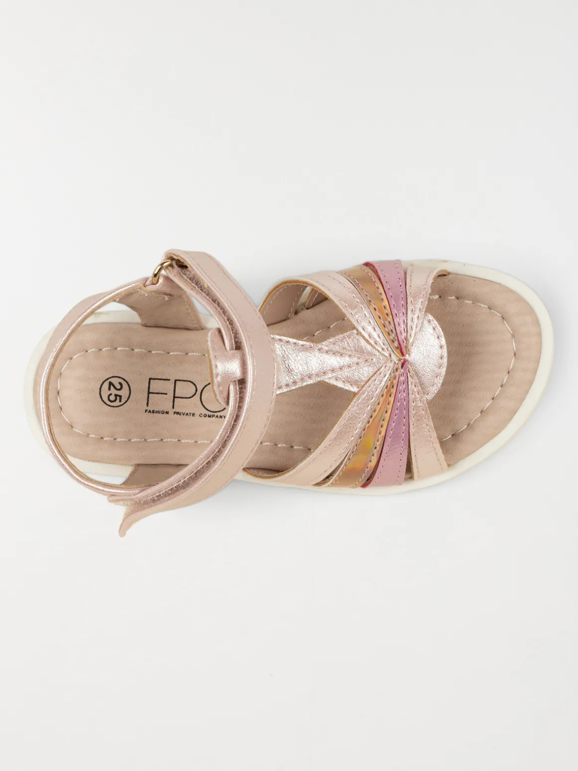 Sandales roses irisées fille (24-30)