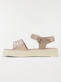Sandales roses pailletées fille (25-30)