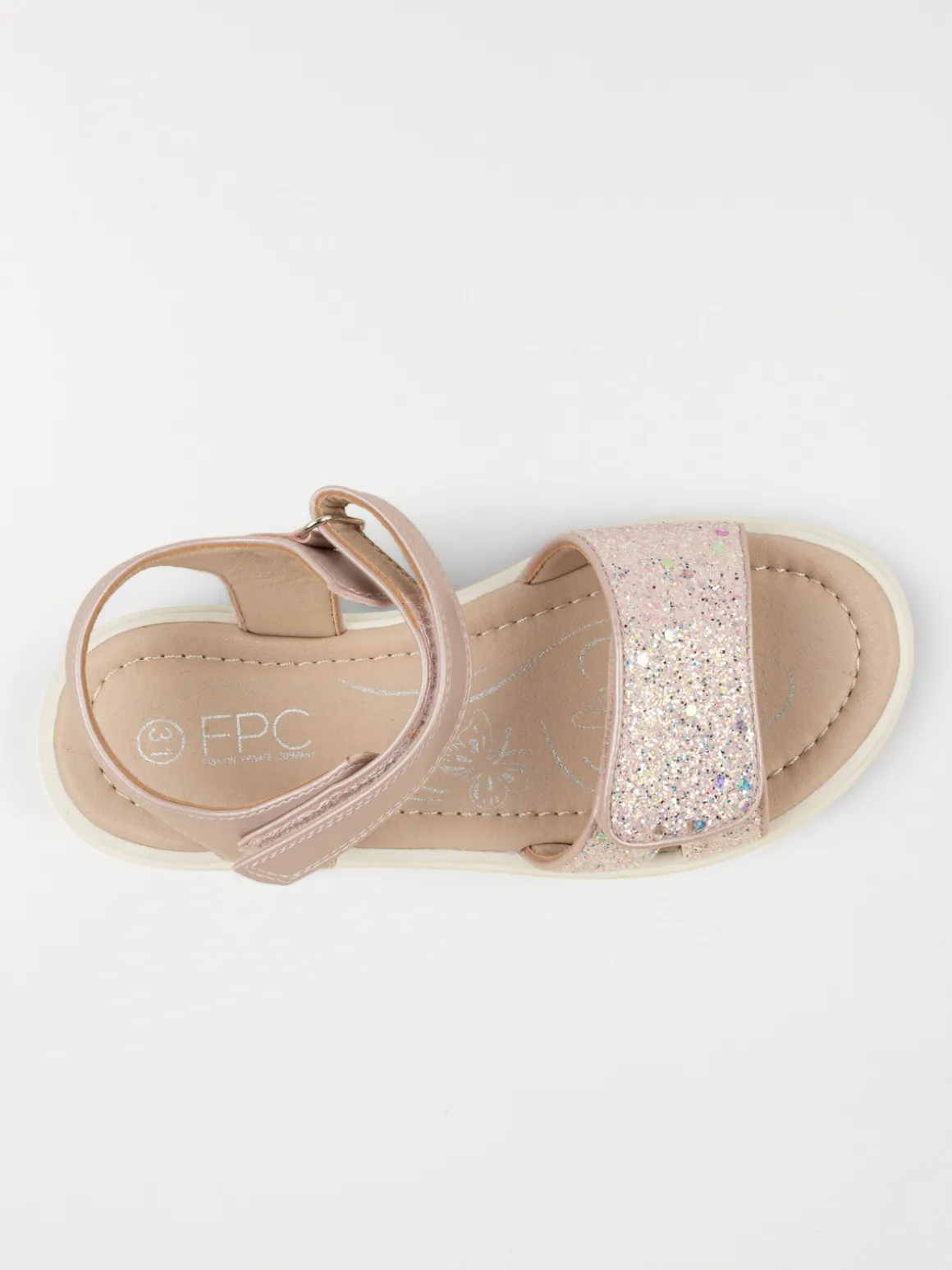 Sandales roses pailletées fille (25-30)