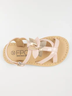 Sandales roses plates fille (24-30)
